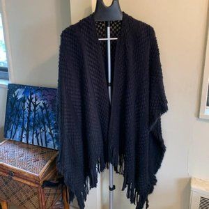 Croft and Barrow Black Fringe Shawl